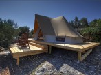 Tent and deck